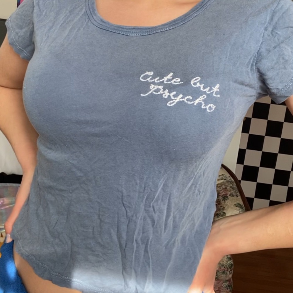 “Cute but psycho” rare Brandy Melville tee - Picture 3 of 3